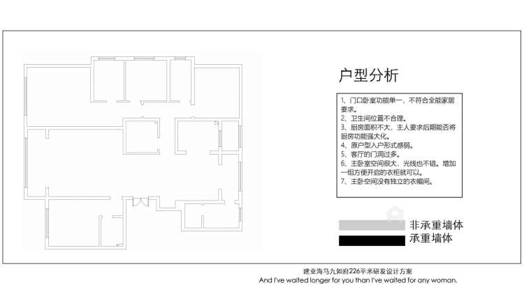 新中式古典新颖展示220平韵律家居-业主需求&原始结构图