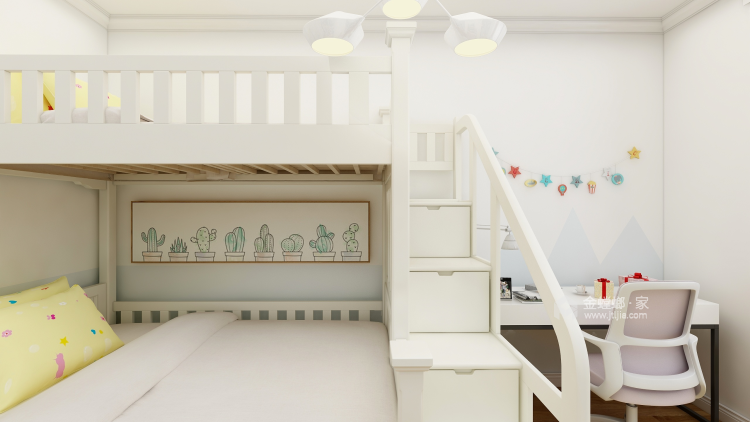 用简单表达生活真意，清新北欧-卧室效果图及设计说明