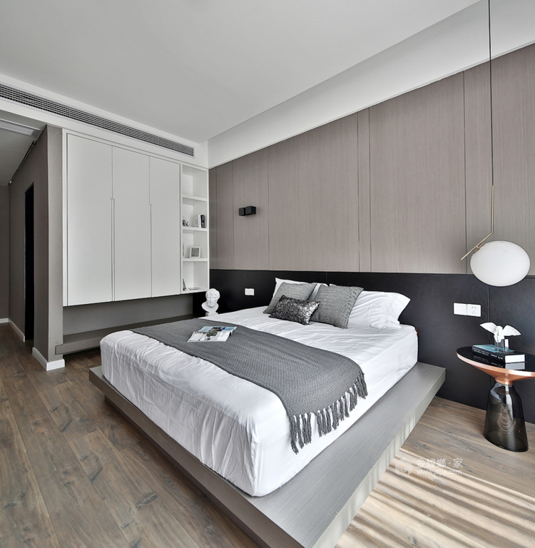 115平现代时尚小平层，大感温馨-卧室效果图及设计说明