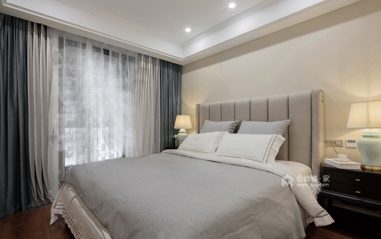 沉稳宁静的美式风-卧室效果图及设计说明