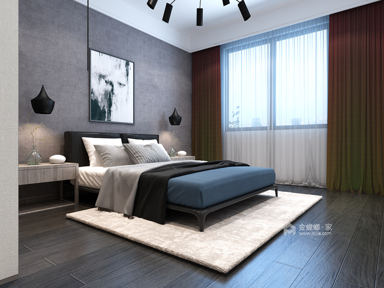 黑白灰系列，低调奢华的品质-卧室