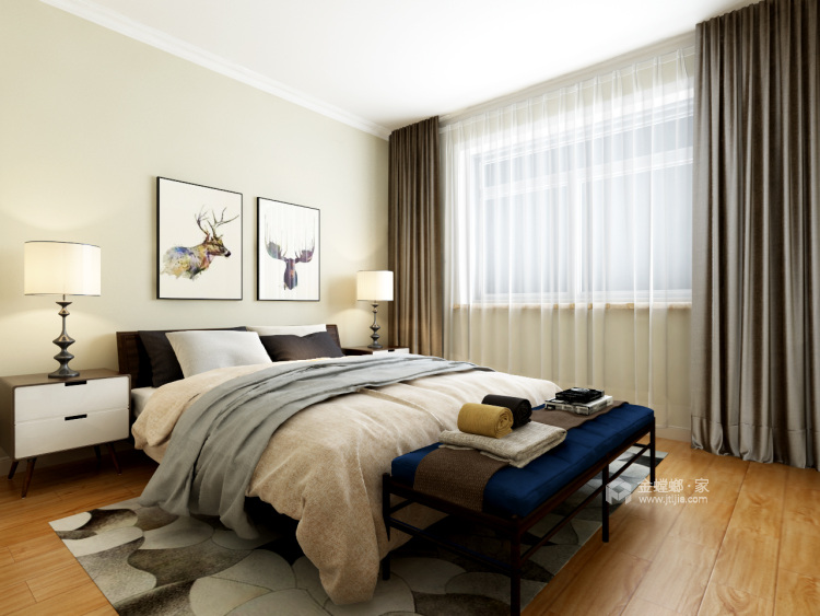 内外兼修的家极致体现艺术气质-卧室效果图及设计说明