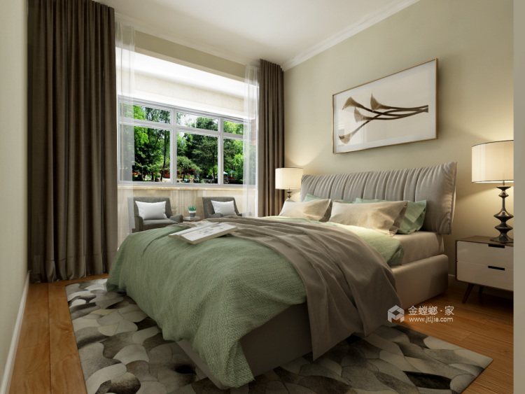 内外兼修的家极致体现艺术气质-卧室效果图及设计说明