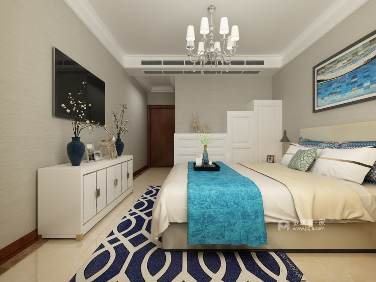 四口之家温暖的欧式风-卧室效果图及设计说明