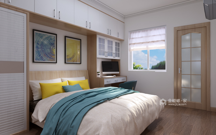 75平的老房改造实用的四口之家-卧室效果图及设计说明