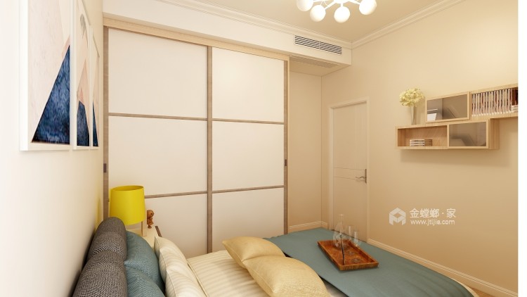 130平米现代主义，享受精致的小资生活-卧室效果图及设计说明