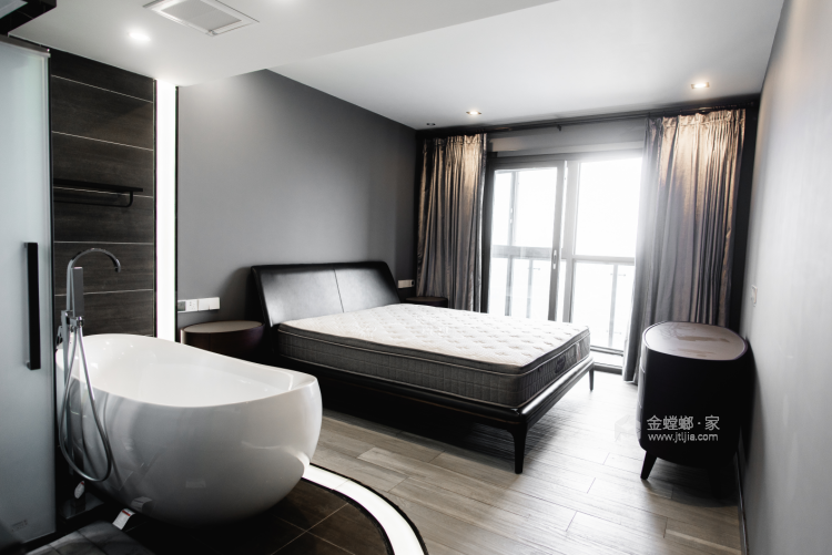 蓝山湾125平米现代风格精美图-卧室效果图及设计说明
