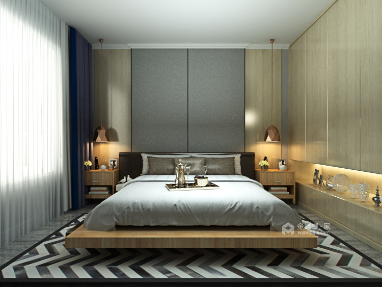 146平三代同堂的实用北欧美居-卧室效果图及设计说明