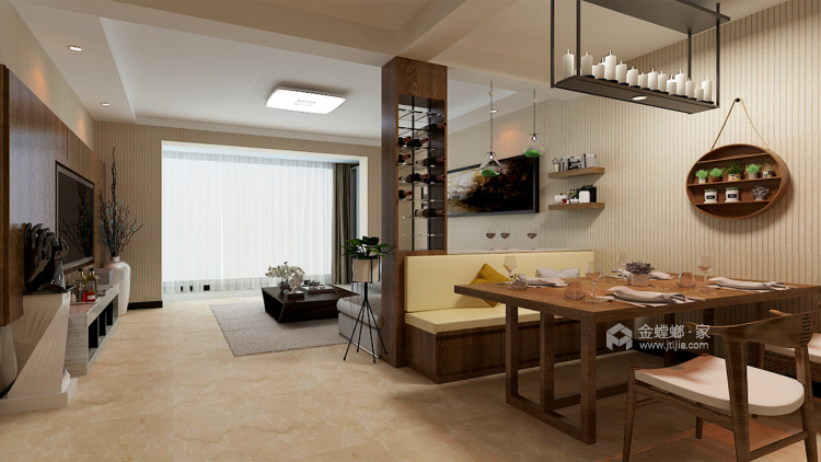 90平现代日式两居，超美超清新的阳光房-卧室效果图及设计说明