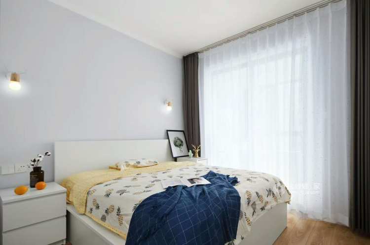 119平自然时尚北欧风-卧室效果图及设计说明