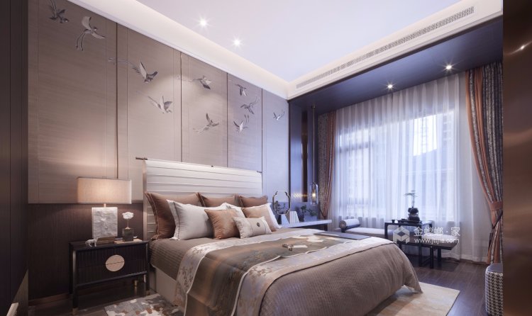 183平中式风格，演绎庄重与优雅-卧室效果图及设计说明