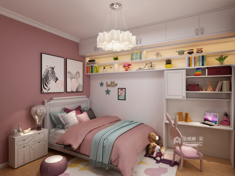 200平大气轻奢美式风格，精致简洁-卧室效果图及设计说明