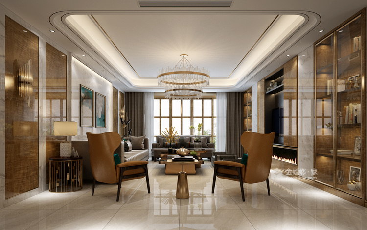 260平现代风格大宅，尊贵典雅之作-餐厅效果图及设计说明