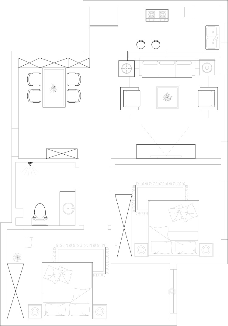 小两口的婚房，简单就好-平面设计图及设计说明