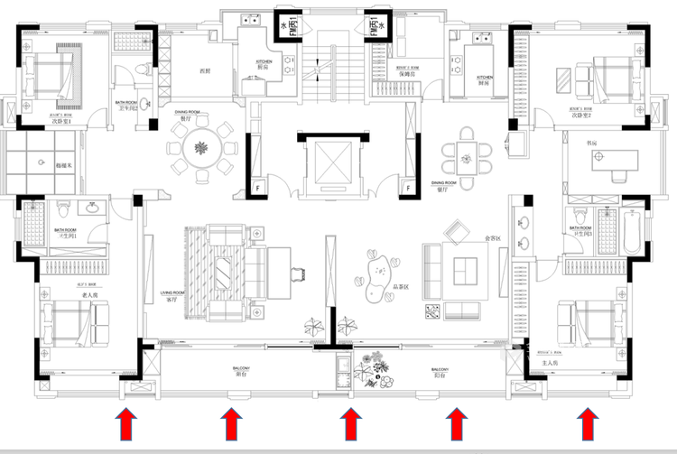 淡雅不失高贵中式的家-平面设计图及设计说明