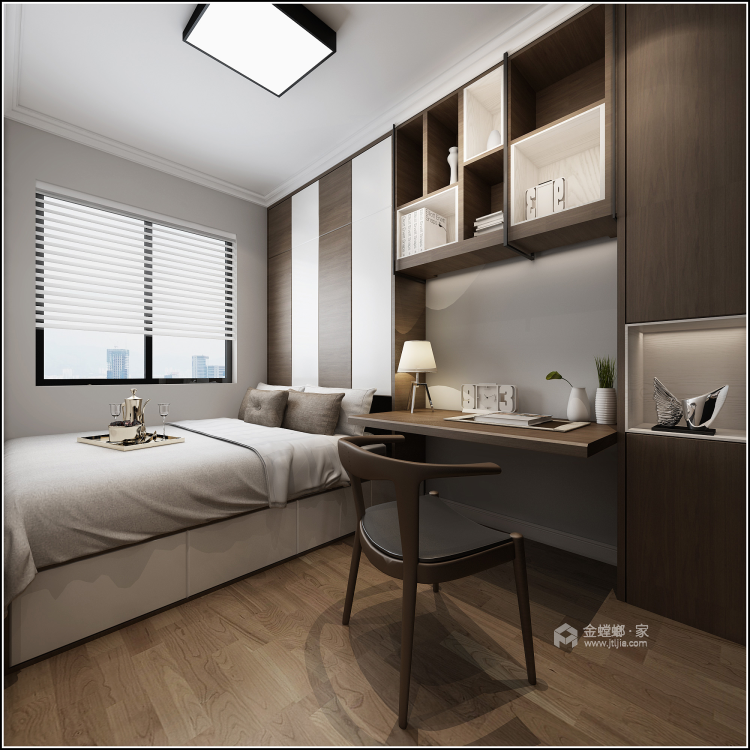 246平现代风格美家，轻奢质感-卧室效果图及设计说明