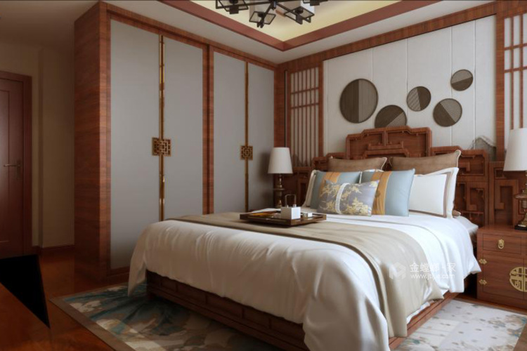 简单的木色调，一切都刚刚好的温馨暖宅-卧室效果图及设计说明