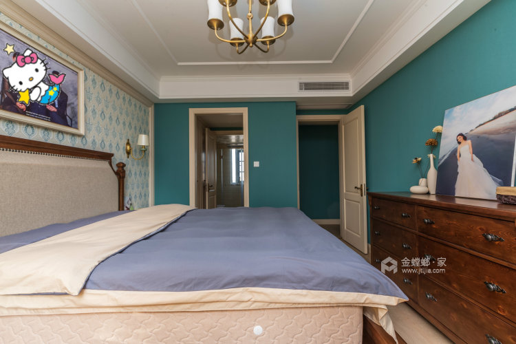 142㎡轻奢美式，演绎极致优雅的品质生活-卧室效果图及设计说明