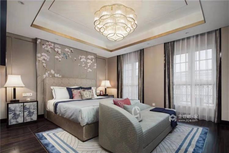 典雅质朴格调的现代风-卧室效果图及设计说明