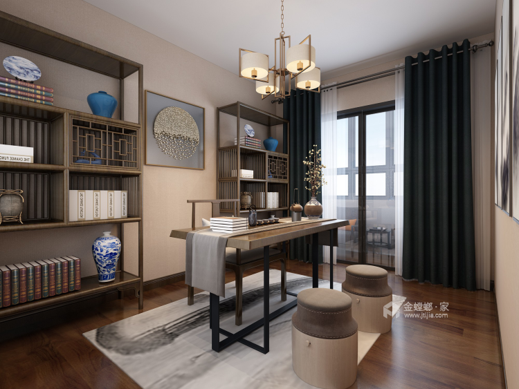 290㎡新中式别墅，演绎宁静致远的东方美韵-卧室效果图及设计说明
