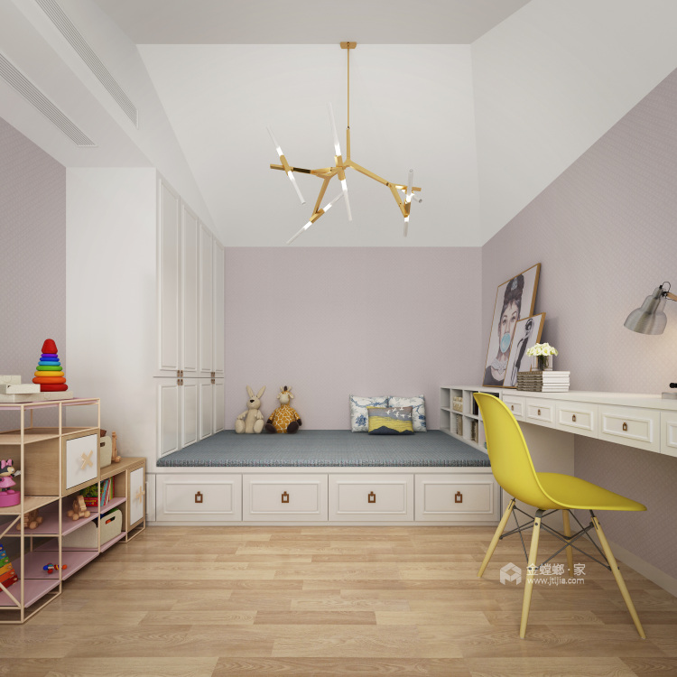舒适与简单并存的现代简约风大宅-儿童房