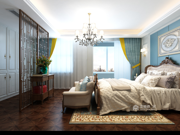 180平现代三居，幸福藏在平淡的生活中-卧室效果图及设计说明