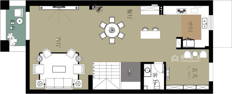 180平现代三居，幸福藏在平淡的生活中-平面设计图及设计说明