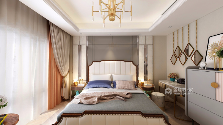 130平米现代三居，舒适才是家该有的模样-卧室效果图及设计说明