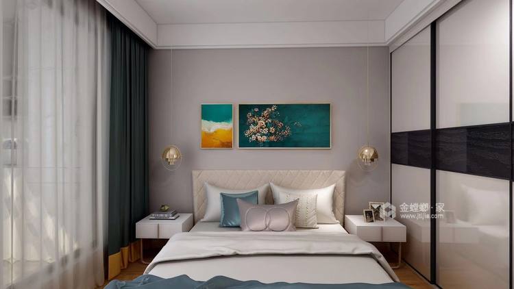 170平金御华府现代风格-奶咖色的现代风，让空间更具时尚感-卧室效果图及设计说明
