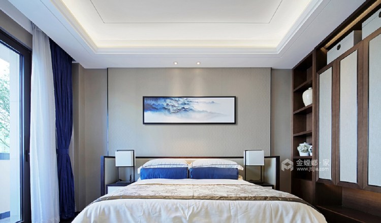 这样的玄关最具中国风的含蓄-卧室效果图及设计说明