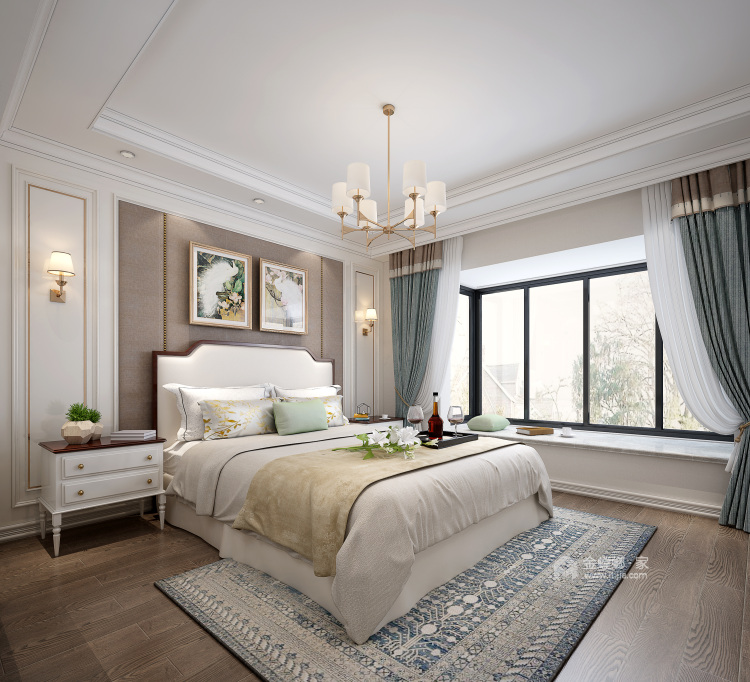 让人感觉温暖而舒适的设计-卧室效果图及设计说明