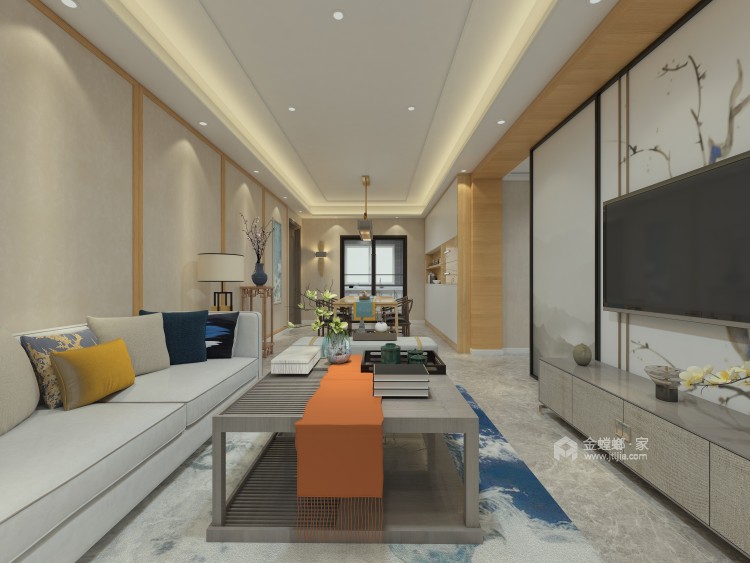 这个方法让家扩容30平-客厅效果图及设计说明