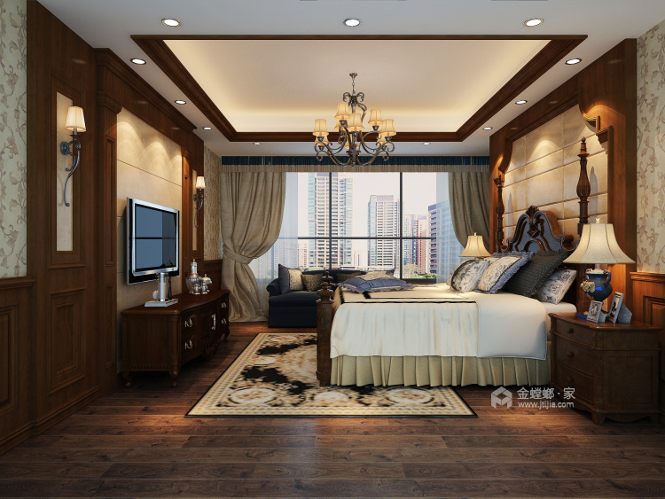 令人印象深刻的美式风-卧室效果图及设计说明