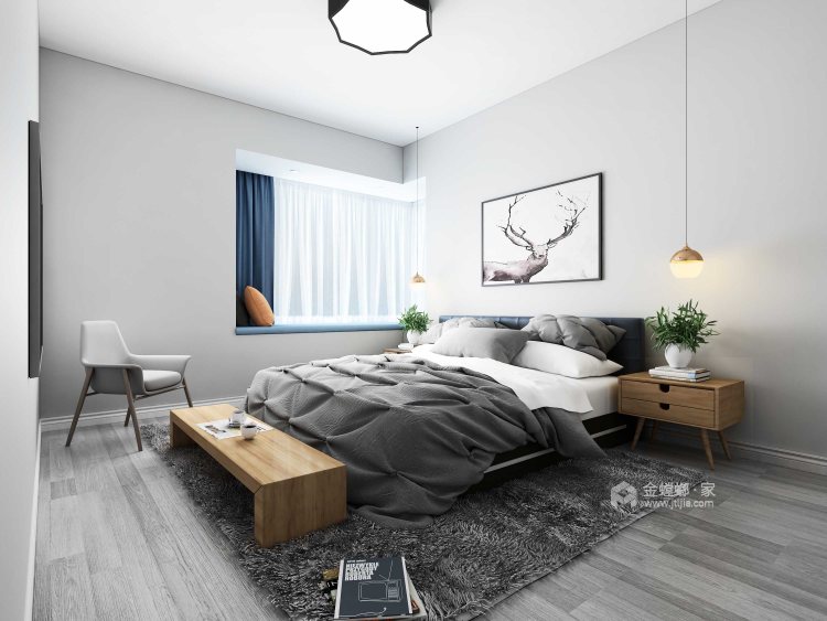 四室现代风格，满载四世同堂之幸福生活-卧室效果图及设计说明