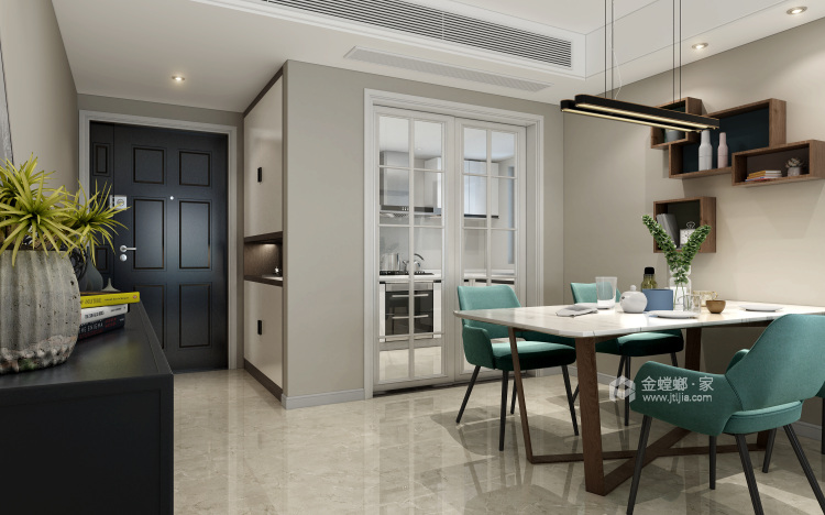 三代同堂120平的舒适之家-餐厅效果图及设计说明