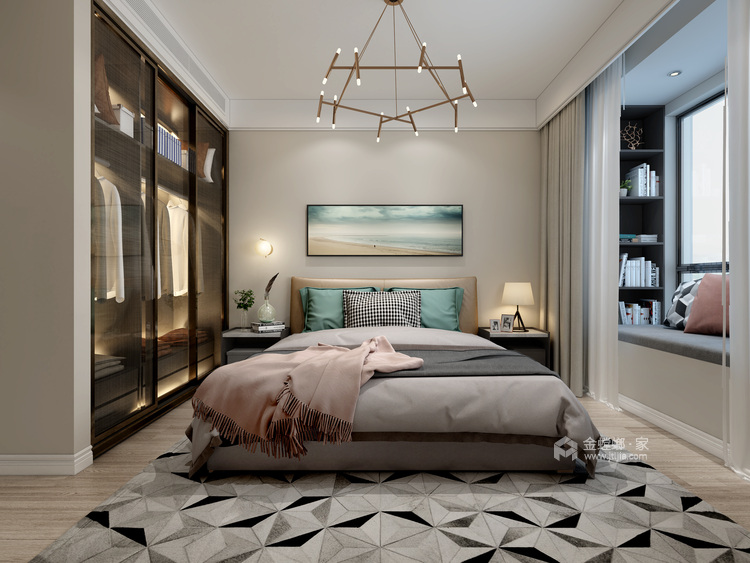 三代同堂120平的舒适之家-卧室效果图及设计说明
