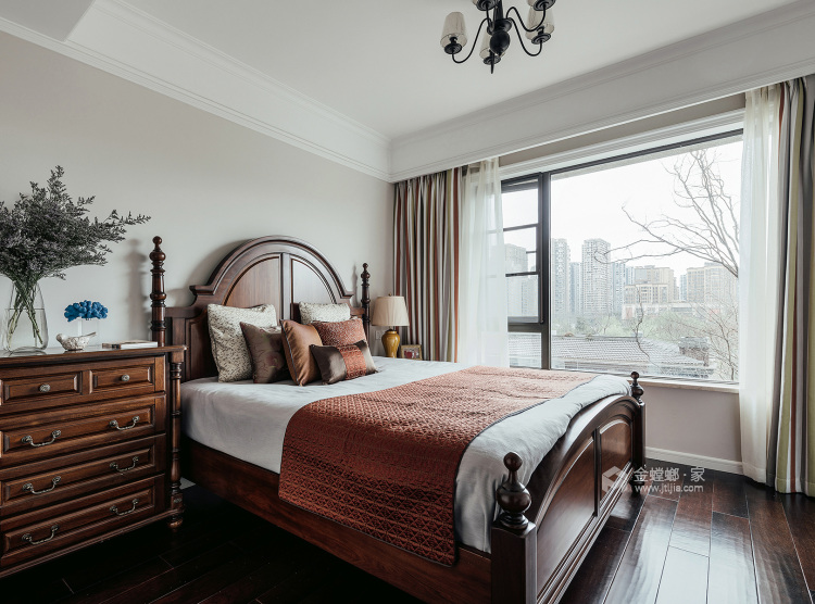 150平经典美式，带你品尝自由和浪漫的味道-卧室效果图及设计说明