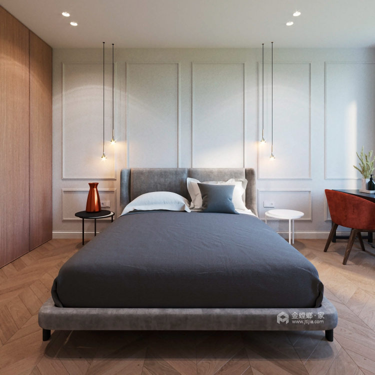 宁静和舒适的居家空间-卧室效果图及设计说明