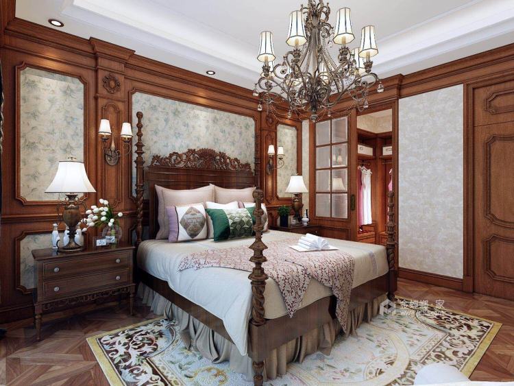 浪漫华贵的欧式风-卧室效果图及设计说明