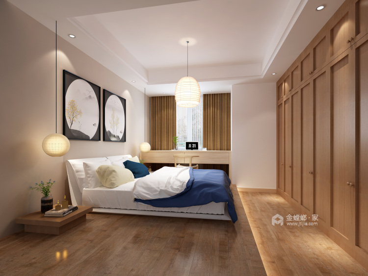 装一套MUJI风的房子，清新脱俗-卧室效果图及设计说明