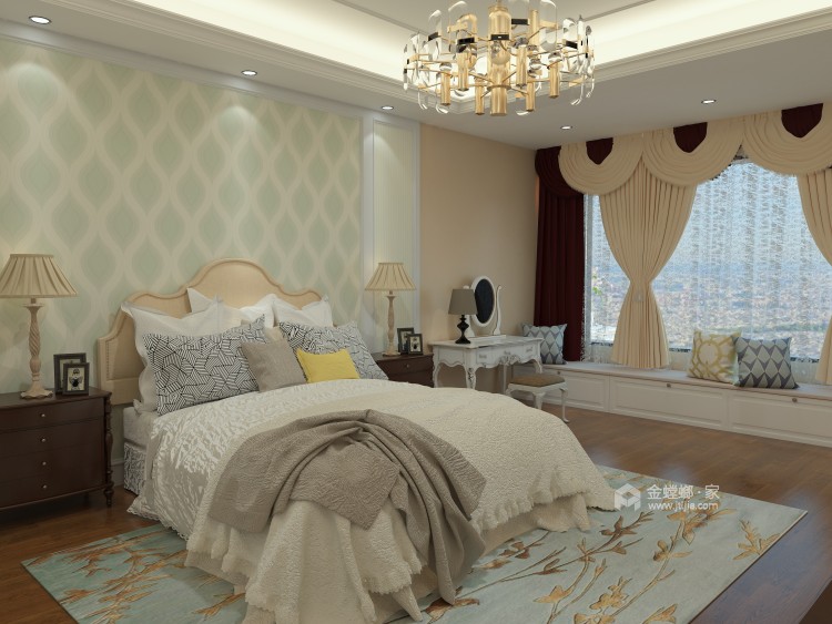 262平欧式豪华美宅，让父母享受天伦之乐-卧室效果图及设计说明