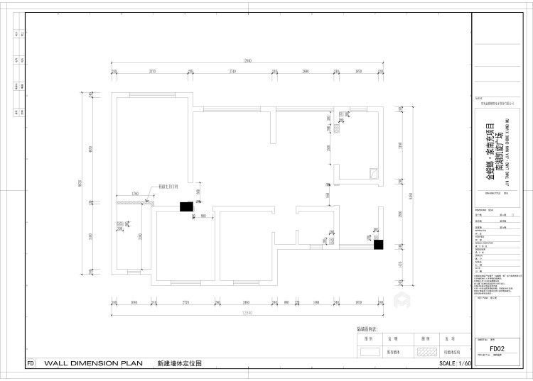 100平小三室这样改造空间变大-平面布置图