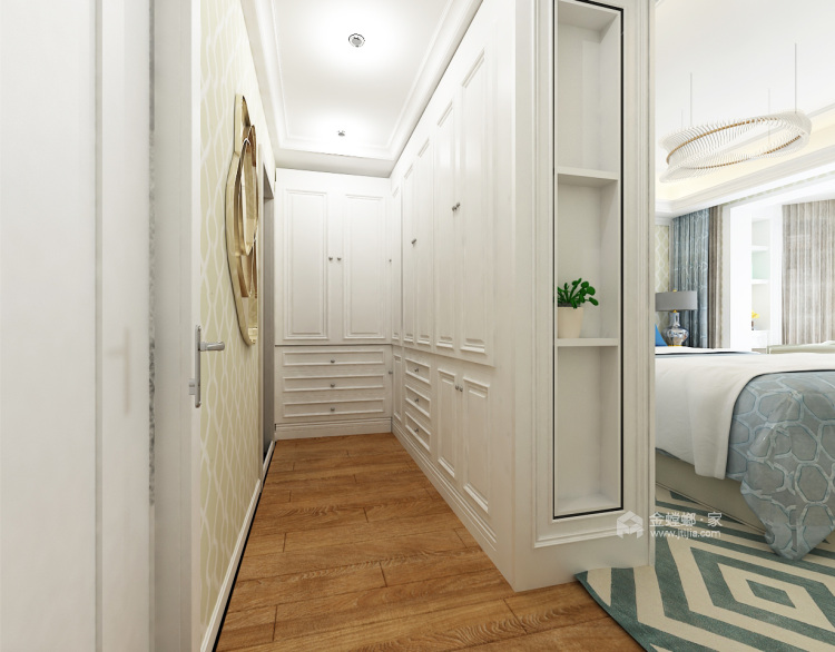 三代同堂现代风，温馨典雅的大平层-卧室效果图及设计说明
