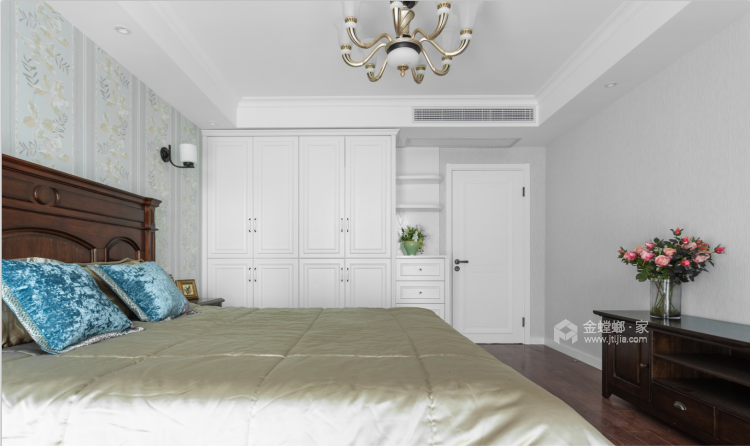 温暖的美式，轻松的生活-卧室效果图及设计说明