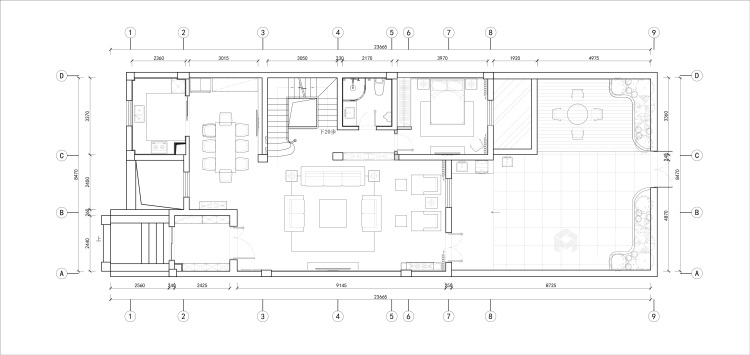 410平大别墅，论木质元素如何与现代风融合-平面设计图及设计说明