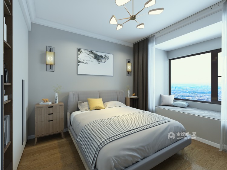 112平清新优雅新中式，居住更舒适-卧室效果图及设计说明