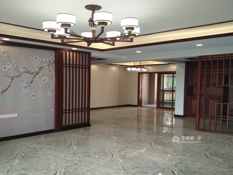 118平也能打造优雅新中式-客厅效果图及设计说明