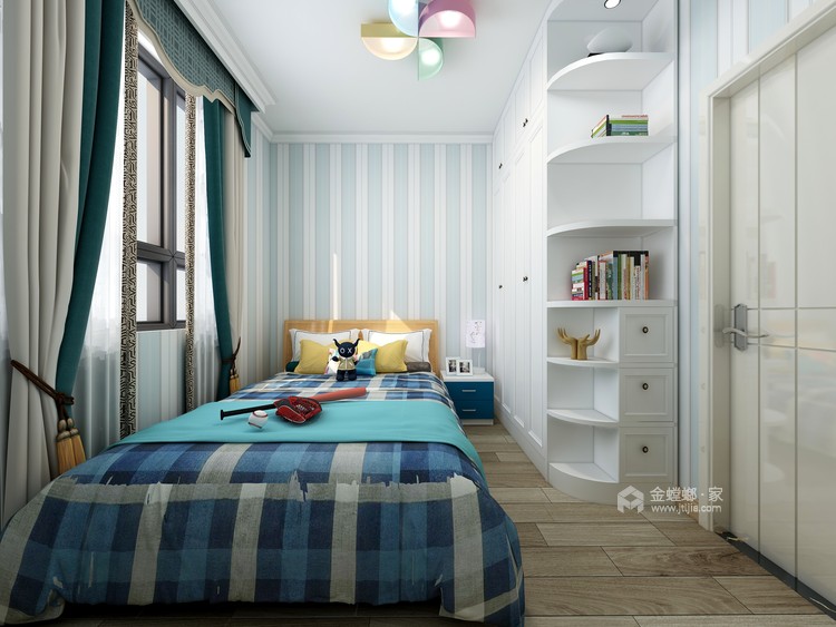 84平小户型现代风格，简洁明了舒适实用-卧室效果图及设计说明