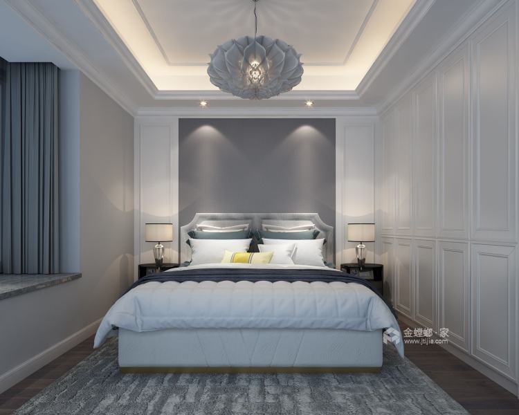 143平时尚简约系欧式-卧室效果图及设计说明