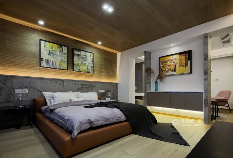 450平大户型简约中式风格-卧室效果图及设计说明
